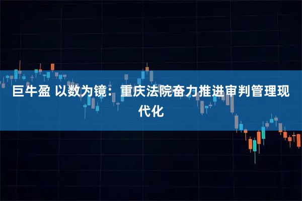 巨牛盈 以数为镜：重庆法院奋力推进审判管理现代化
