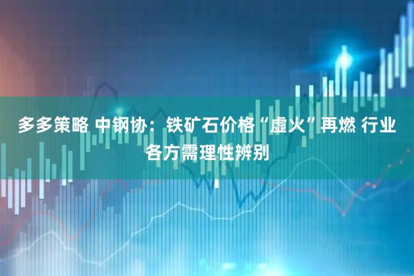 多多策略 中钢协：铁矿石价格“虚火”再燃 行业各方需理性辨别