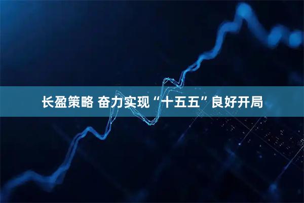 长盈策略 奋力实现“十五五”良好开局
